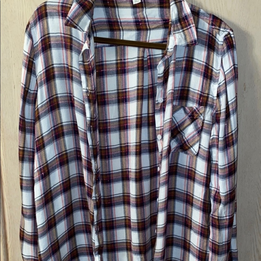 Plaid button up shirt